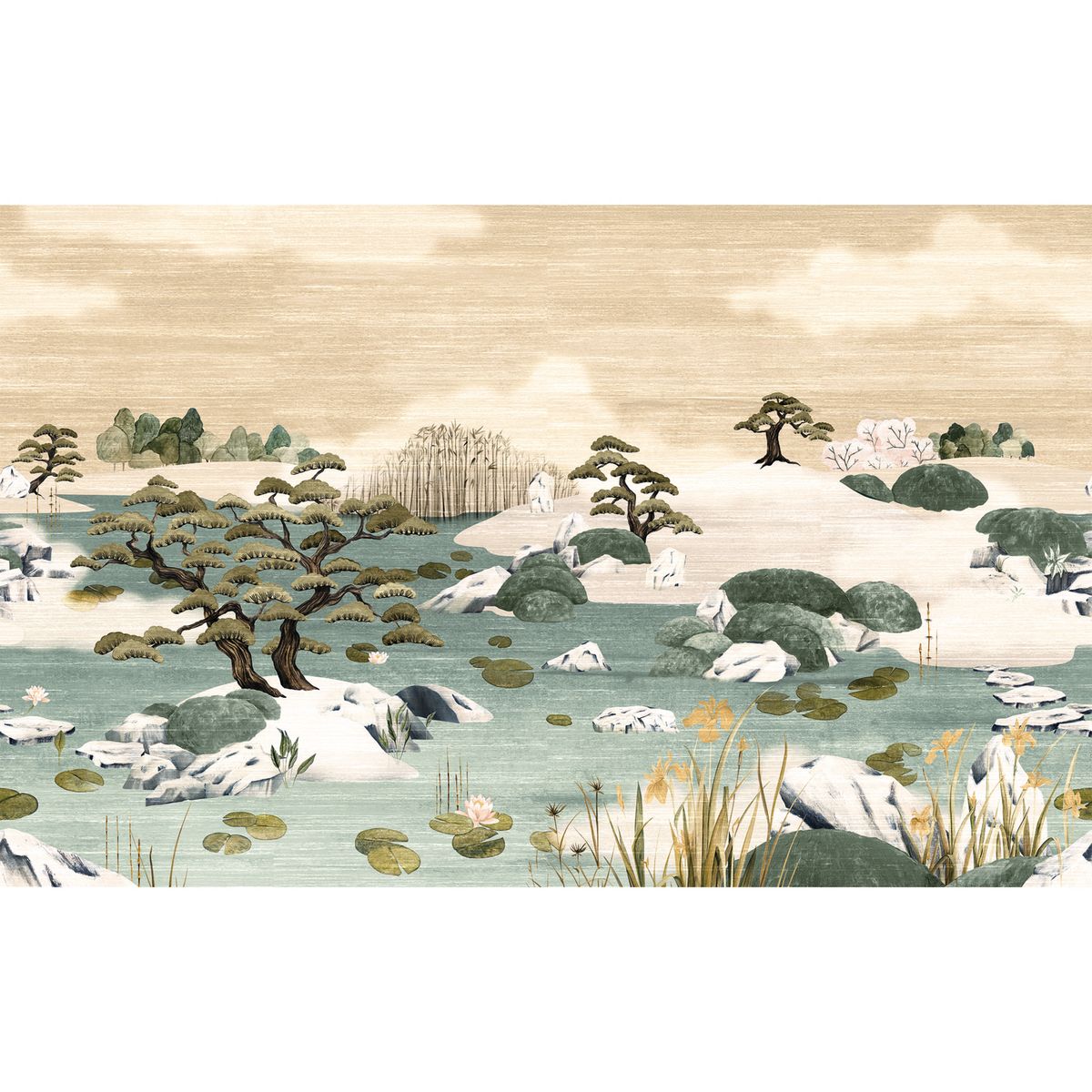 Exploration Mural — Beige