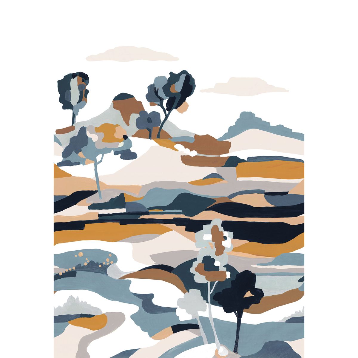 L'Île Aux Oiseaux Mural — Stone
