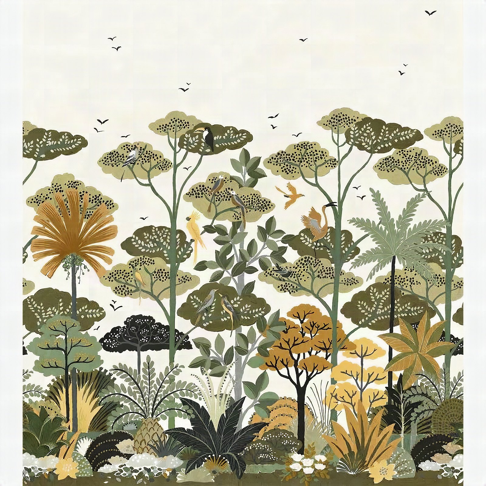 Golfe Du Bengale Mural — Beige